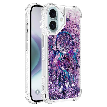 YB Quicksand Series-2 For iPhone 16 Case Liquid Quicksand Pattern TPU Phone Cover