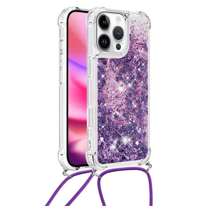 YB Quicksand Series-4 For iPhone 16 Pro Max Case Floating Sequins Liquid TPU Phone Cover