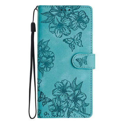 For Samsung Galaxy A06 Case Butterfly Flower Pattern Skin-Touch Leather Phone Cover