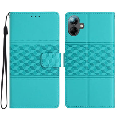 For Samsung Galaxy A06 Case Rhombus Leather Horizontal Flip Phone Cover