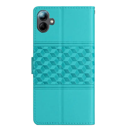 For Samsung Galaxy A06 Case Rhombus Leather Horizontal Flip Phone Cover