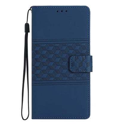 For Samsung Galaxy A06 Case Rhombus Leather Horizontal Flip Phone Cover
