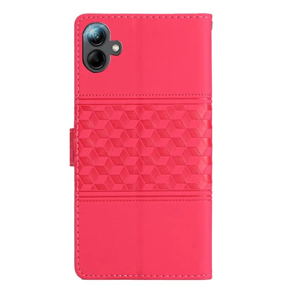 For Samsung Galaxy A06 Case Rhombus Leather Horizontal Flip Phone Cover