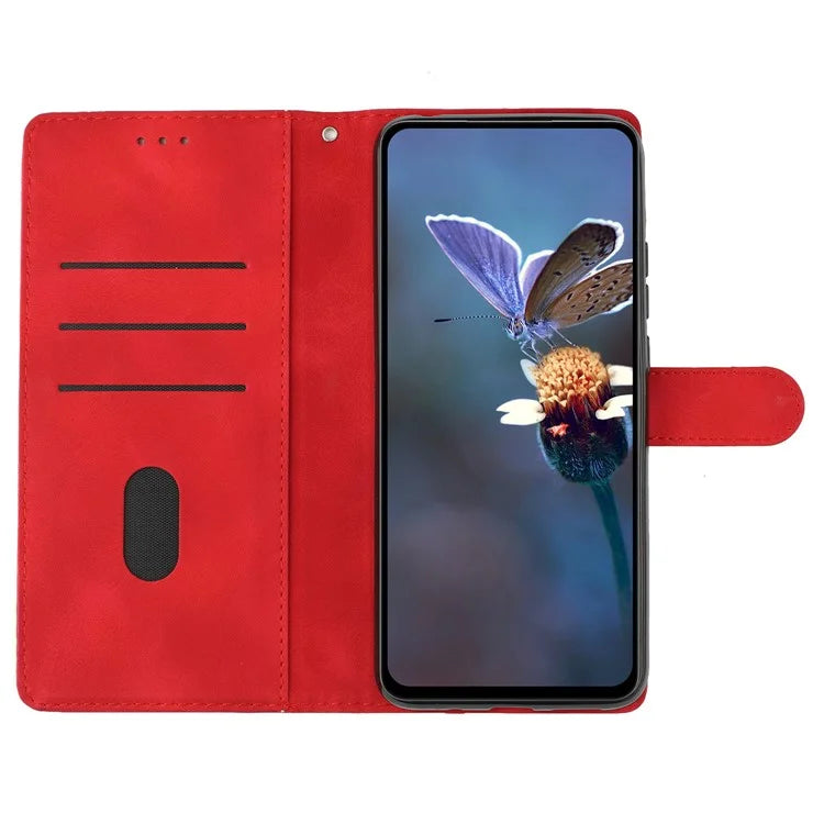 For Samsung Galaxy A06 Case Leather Imprinted Flower Phone Cover Wallet with Wrist Strap