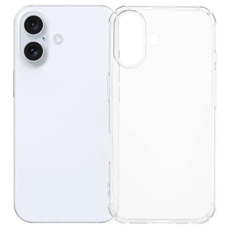 KALEBOL KLB-TPU002 For iPhone 16 Plus Case 1.5mm TPU Airbag Corners Clear Phone Cover