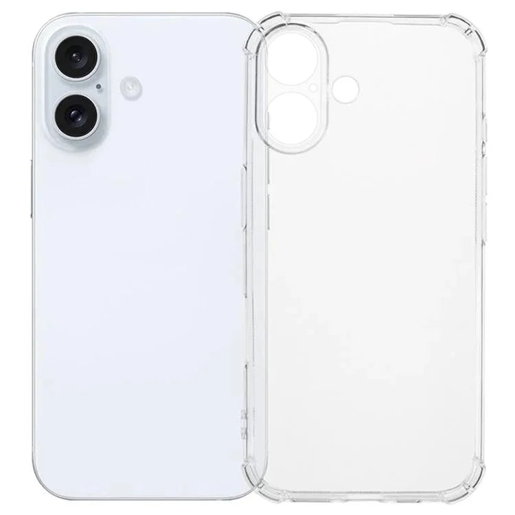 KALEBOL KLB-TPU001 For iPhone 16 Plus Case 1.5mm TPU Transparent Anti-Drop Phone Cover