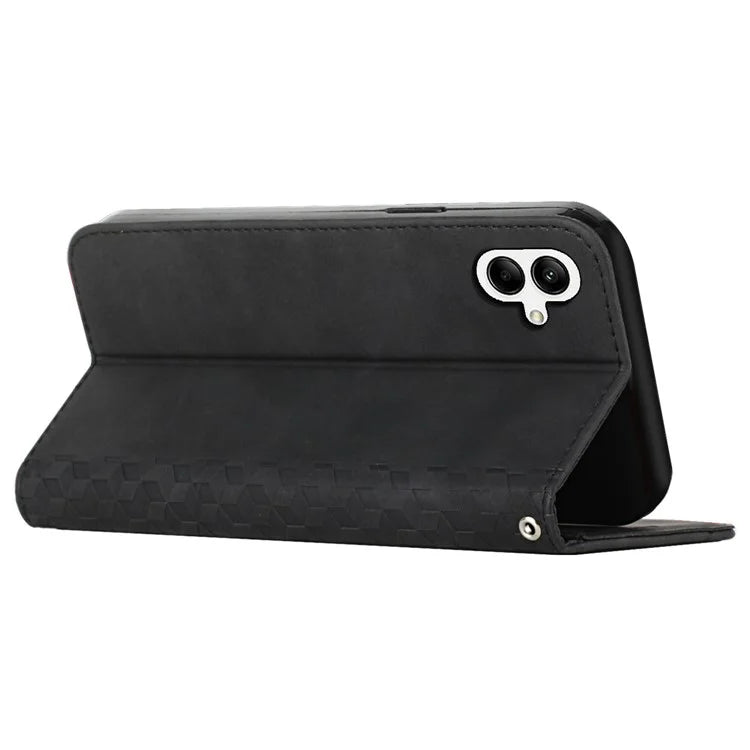 For Samsung Galaxy A06 Phone Cover Imprinted PU Leather Wallet Stand Case
