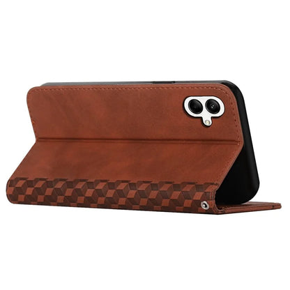 For Samsung Galaxy A06 Phone Cover Imprinted PU Leather Wallet Stand Case