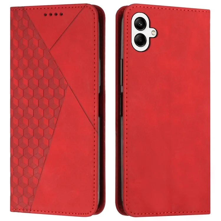 For Samsung Galaxy A06 Phone Cover Imprinted PU Leather Wallet Stand Case