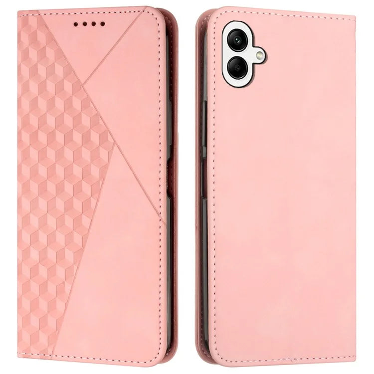For Samsung Galaxy A06 Phone Cover Imprinted PU Leather Wallet Stand Case