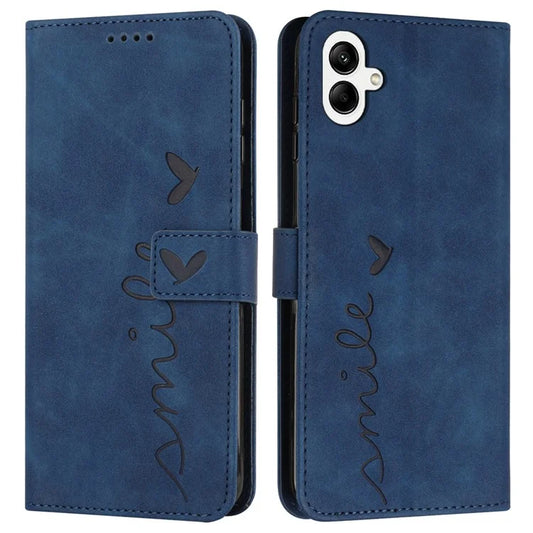 For Samsung Galaxy A06 Case Viewing Stand PU Leather Phone Cover Imprinted Pattern