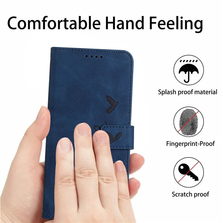 For Samsung Galaxy A06 Case Viewing Stand PU Leather Phone Cover Imprinted Pattern