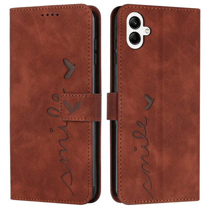 For Samsung Galaxy A06 Case Viewing Stand PU Leather Phone Cover Imprinted Pattern