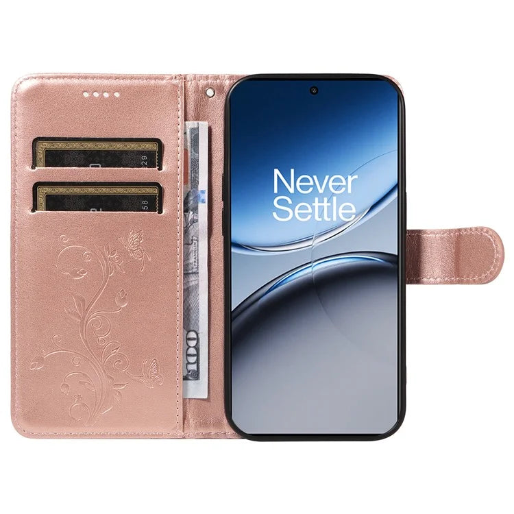 For OnePlus Nord 4 Case Flower Pattern PU Leather Wallet Phone Cover