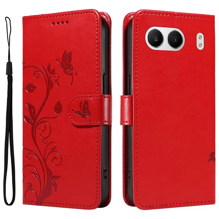 For OnePlus Nord 4 Case Flower Pattern PU Leather Wallet Phone Cover