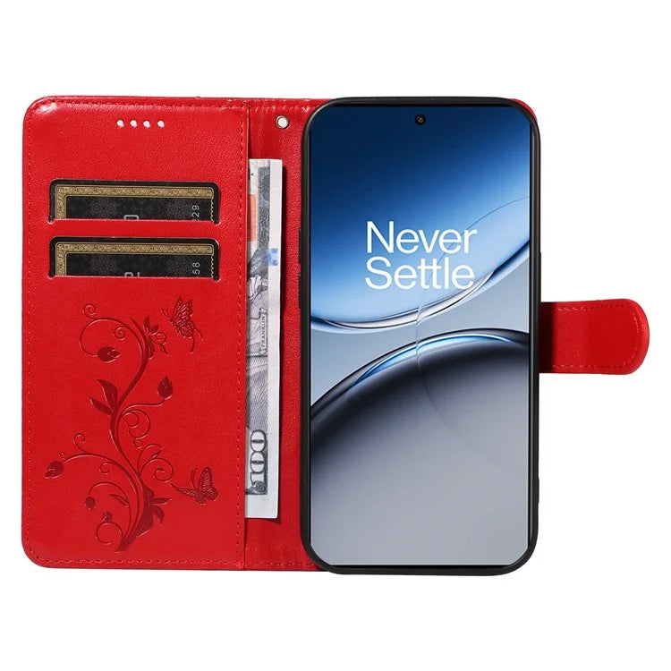 For OnePlus Nord 4 Case Flower Pattern PU Leather Wallet Phone Cover