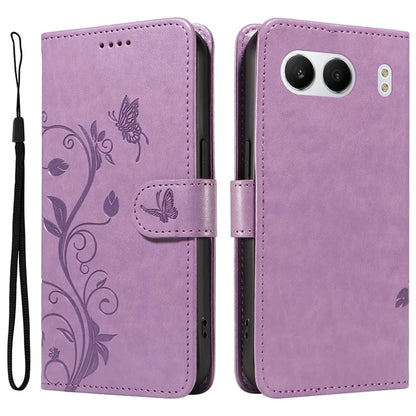 For OnePlus Nord 4 Case Flower Pattern PU Leather Wallet Phone Cover
