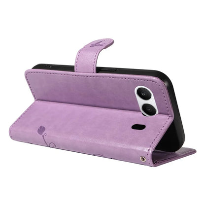 For OnePlus Nord 4 Case Flower Pattern PU Leather Wallet Phone Cover