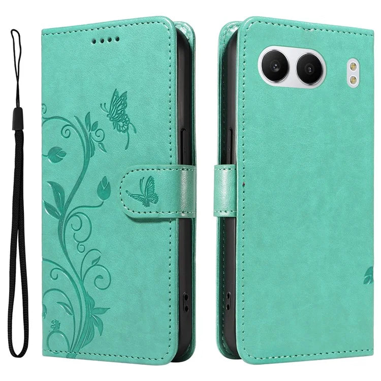 For OnePlus Nord 4 Case Flower Pattern PU Leather Wallet Phone Cover