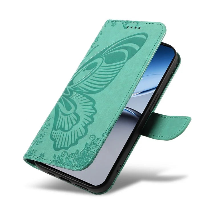 For OnePlus Nord 4 Case Butterfly Pattern Leather Wallet Flip Phone Cover
