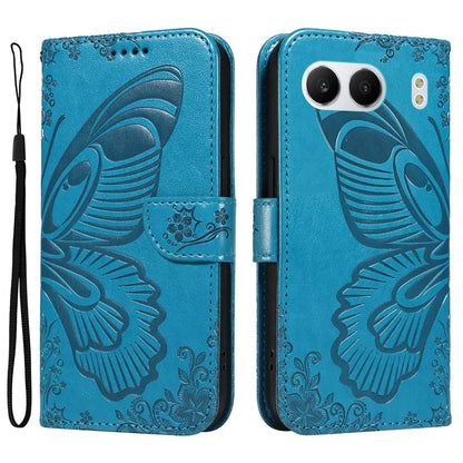 For OnePlus Nord 4 Case Butterfly Pattern Leather Wallet Flip Phone Cover