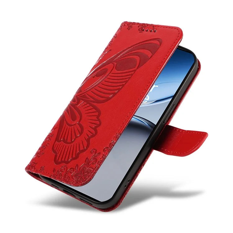 For OnePlus Nord 4 Case Butterfly Pattern Leather Wallet Flip Phone Cover