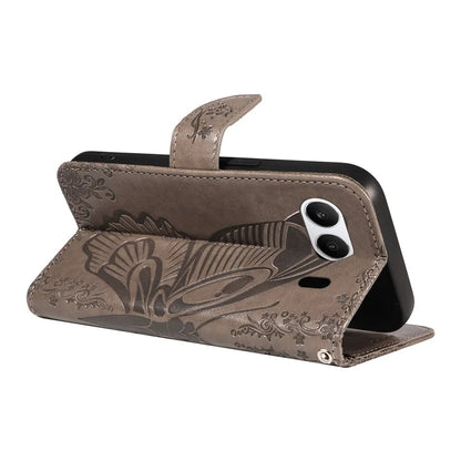 For OnePlus Nord 4 Case Butterfly Pattern Leather Wallet Flip Phone Cover