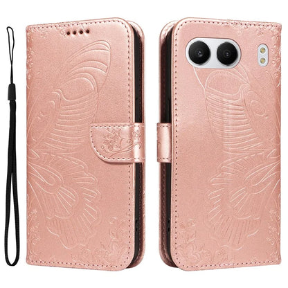 For OnePlus Nord 4 Case Butterfly Pattern Leather Wallet Flip Phone Cover