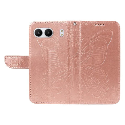 For OnePlus Nord 4 Case Butterfly Pattern Leather Wallet Flip Phone Cover
