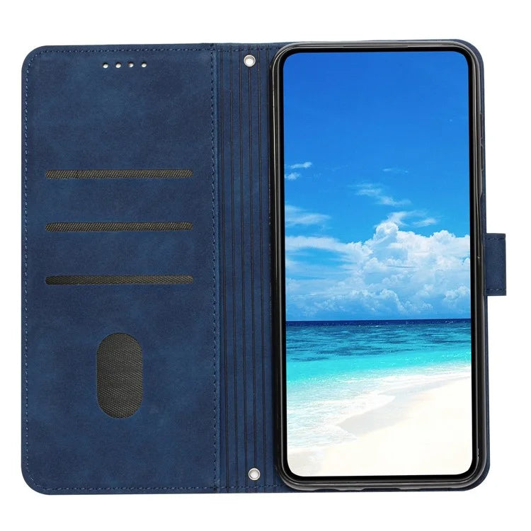 For Samsung Galaxy A16 5G Case Viewing Stand PU Leather Phone Cover Imprinted Pattern