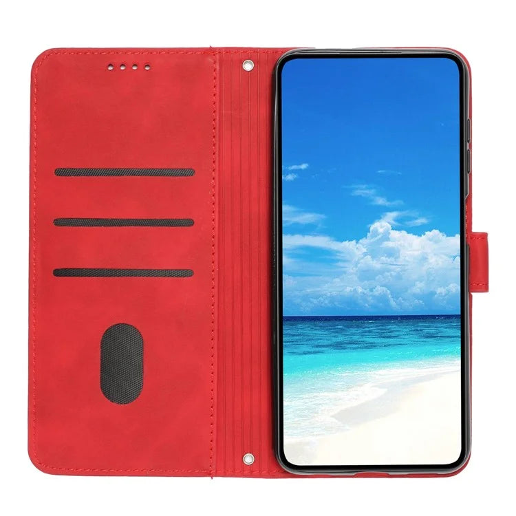 For Samsung Galaxy A16 5G Case Viewing Stand PU Leather Phone Cover Imprinted Pattern