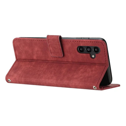 For Samsung Galaxy A16 5G Case Imprinted Lines Leather Phone Cover Bookstyle Folding Stand
