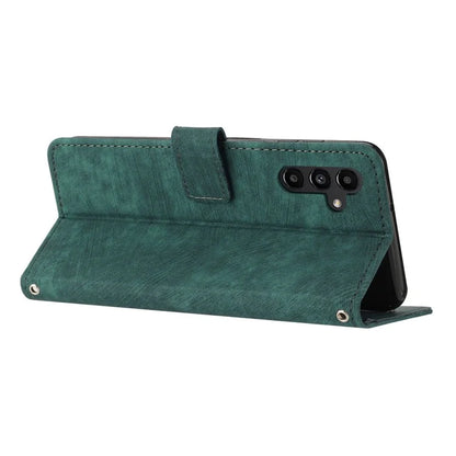 For Samsung Galaxy A16 5G Case Imprinted Lines Leather Phone Cover Bookstyle Folding Stand