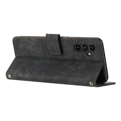 For Samsung Galaxy A16 5G Case Imprinted Lines Leather Phone Cover Bookstyle Folding Stand