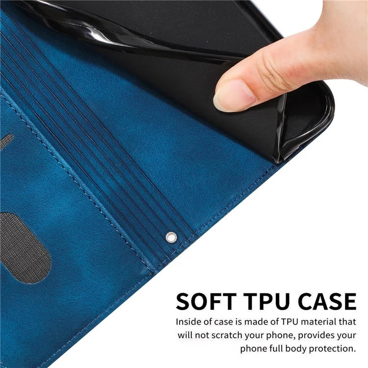 For Samsung Galaxy A16 5G Case Triangle Pattern Leather Phone Cover with Hand Strap Card Slots