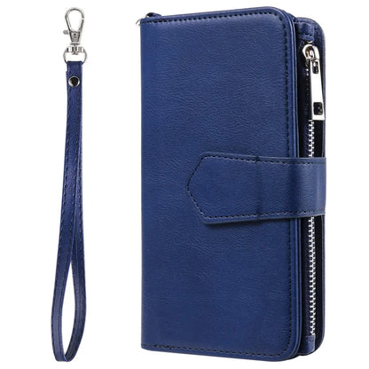 KT Multi-Functional Series-4 for iPhone 16 Pro Max Case Detachable PU Leather Zipper Flip Wallet Phone Cover