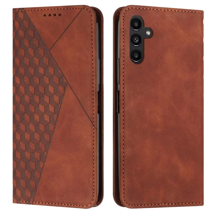 For Samsung Galaxy M35 5G Phone Cover Imprinted PU Leather Wallet Stand Case