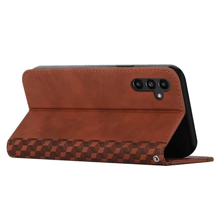 For Samsung Galaxy M35 5G Phone Cover Imprinted PU Leather Wallet Stand Case