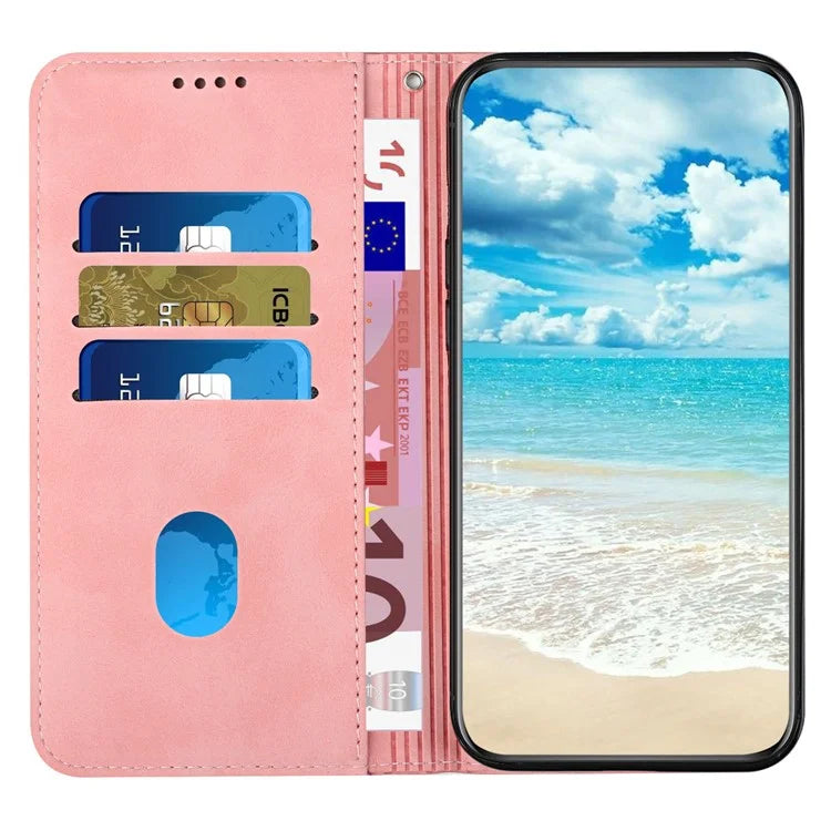 For Samsung Galaxy M35 5G Phone Cover Imprinted PU Leather Wallet Stand Case