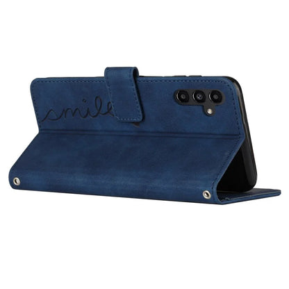 For Samsung Galaxy M35 5G Case Viewing Stand PU Leather Phone Cover Imprinted Pattern
