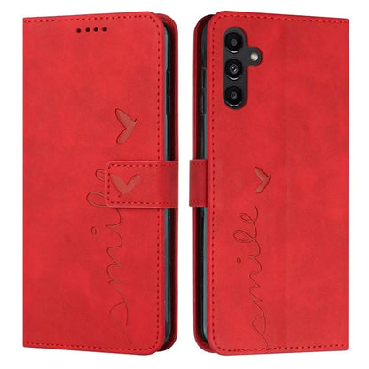 For Samsung Galaxy M35 5G Case Viewing Stand PU Leather Phone Cover Imprinted Pattern