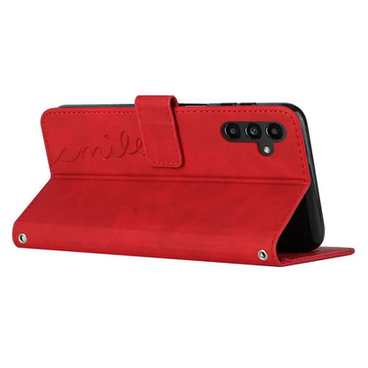 For Samsung Galaxy M35 5G Case Viewing Stand PU Leather Phone Cover Imprinted Pattern
