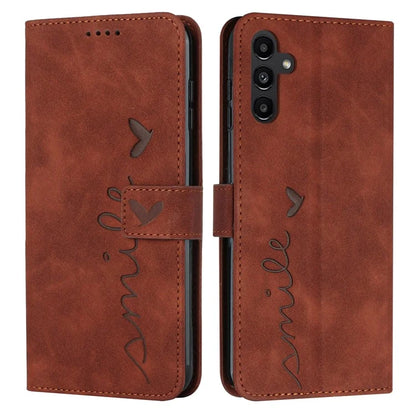 For Samsung Galaxy M35 5G Case Viewing Stand PU Leather Phone Cover Imprinted Pattern