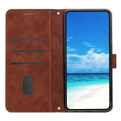 For Samsung Galaxy M35 5G Case Viewing Stand PU Leather Phone Cover Imprinted Pattern