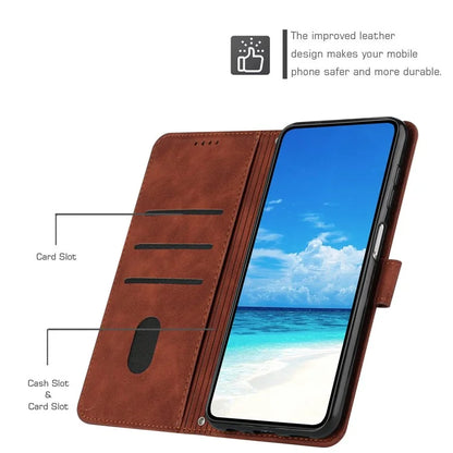 For Samsung Galaxy M35 5G Case Viewing Stand PU Leather Phone Cover Imprinted Pattern