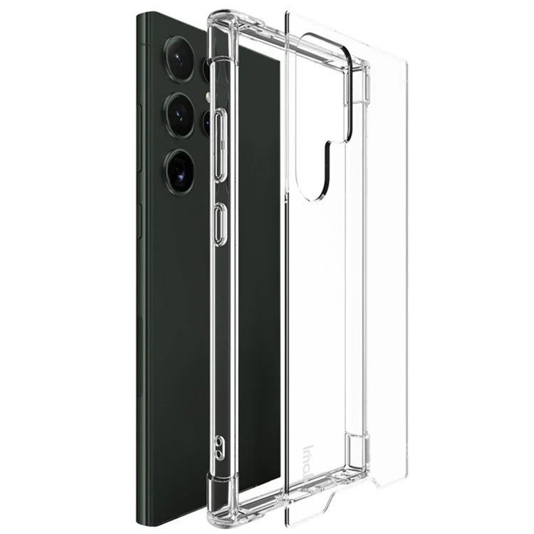 IMAK For Samsung Galaxy S24 Ultra Case PC+TPU Shockproof Clear Phone Cover