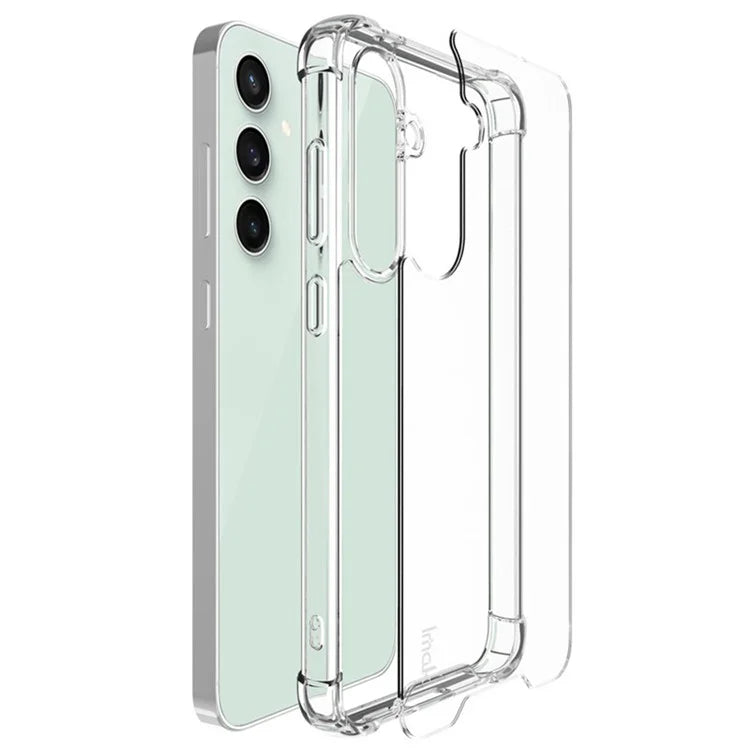 IMAK For Samsung Galaxy S24 FE Case PC+TPU Shockproof Clear Phone Cover