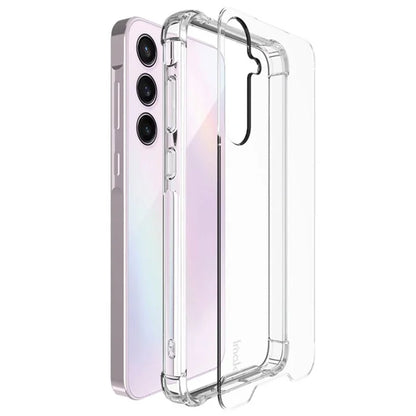 IMAK For Samsung Galaxy A55 5G Case PC+TPU Shockproof Clear Phone Cover