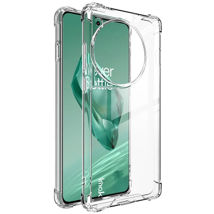 IMAK For OnePlus 12 5G Case PC+TPU Shockproof Clear Phone Cover