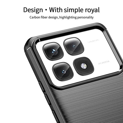 MOFI JK TPU Series-1 For Xiaomi Redmi K70 Ultra Case Carbon Fiber Texture TPU Soft Phone Cover